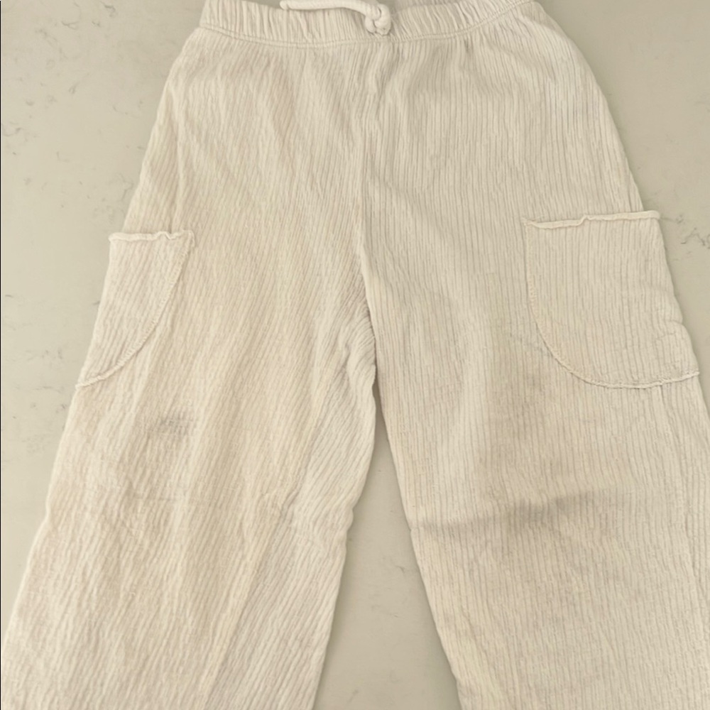 Kids Casual White Pants